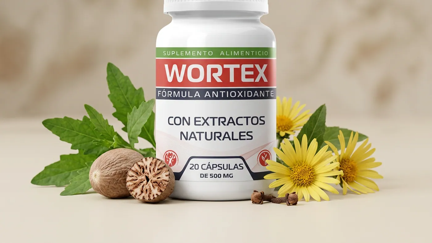 Mezcla herbal de Wortex para apoyo digestivo y bienestar intestinal